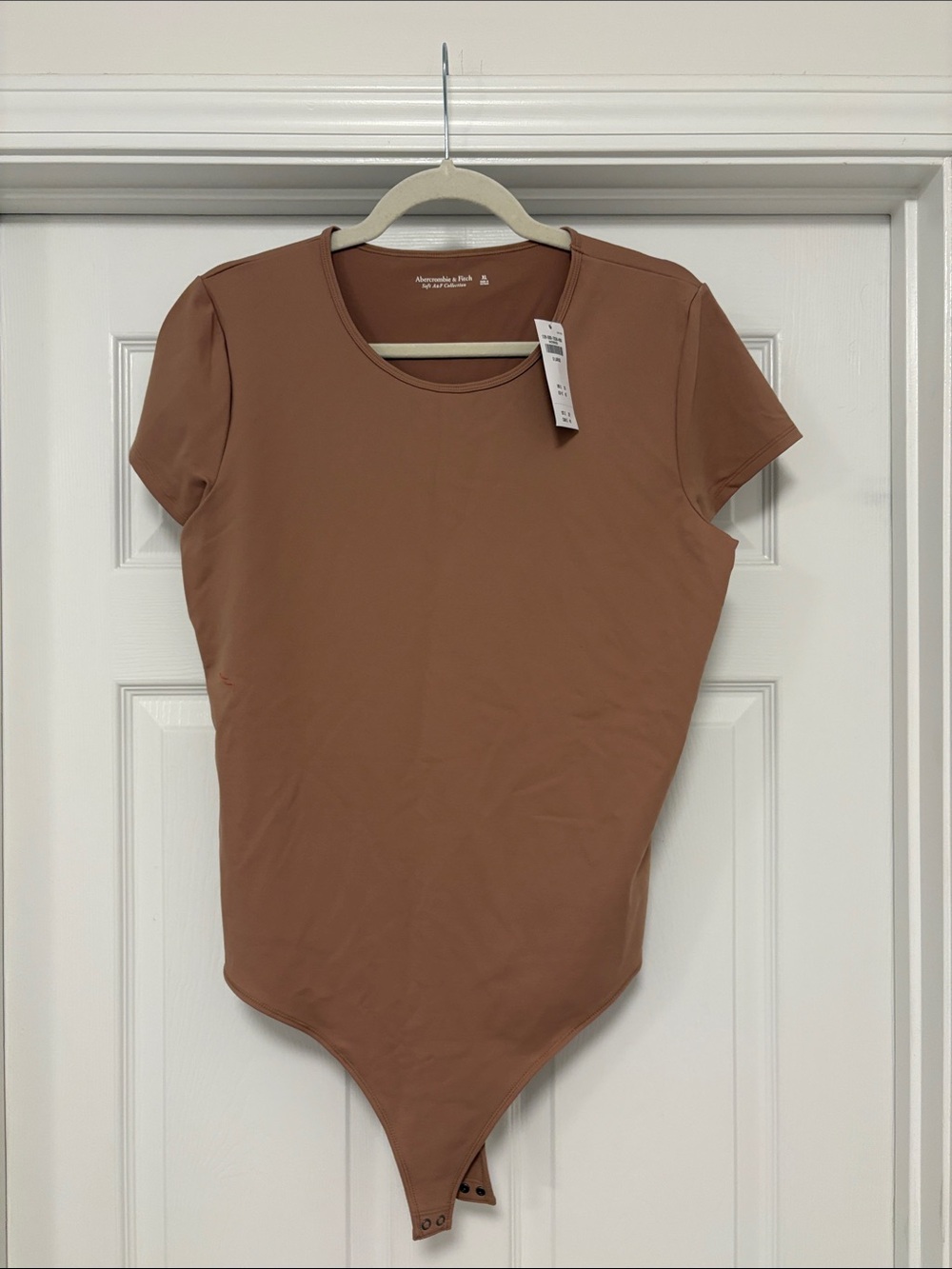 Abercrombie & Fitch Short Sleeve Bodysuit - Rust Brown